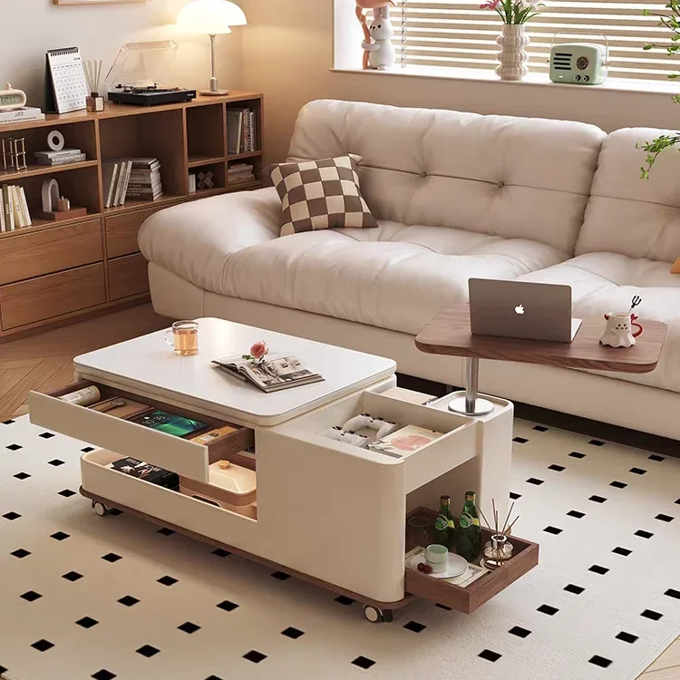 Передвижной современный роскошный и многофункциональный стол с подъемной