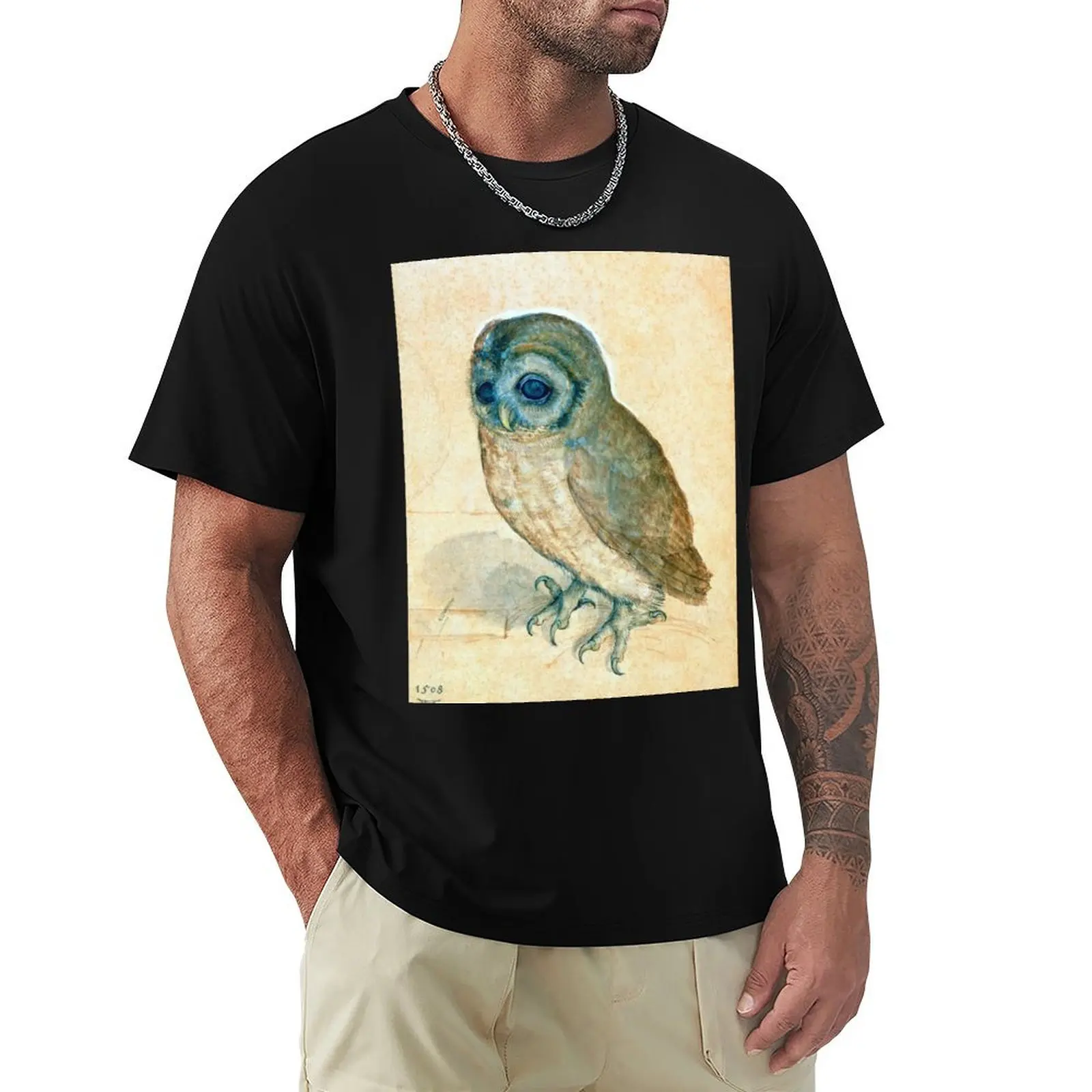 Футболка Albrecht Dürer Little Owl рубашки винтажная одежда милая мужские белые футболки
