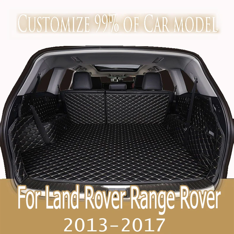 

Высококачественный кожаный коврик для багажника автомобиля на заказ для Land Rover Range Rover 2013-2017 Suv, подкладка для груза, аксессуары
