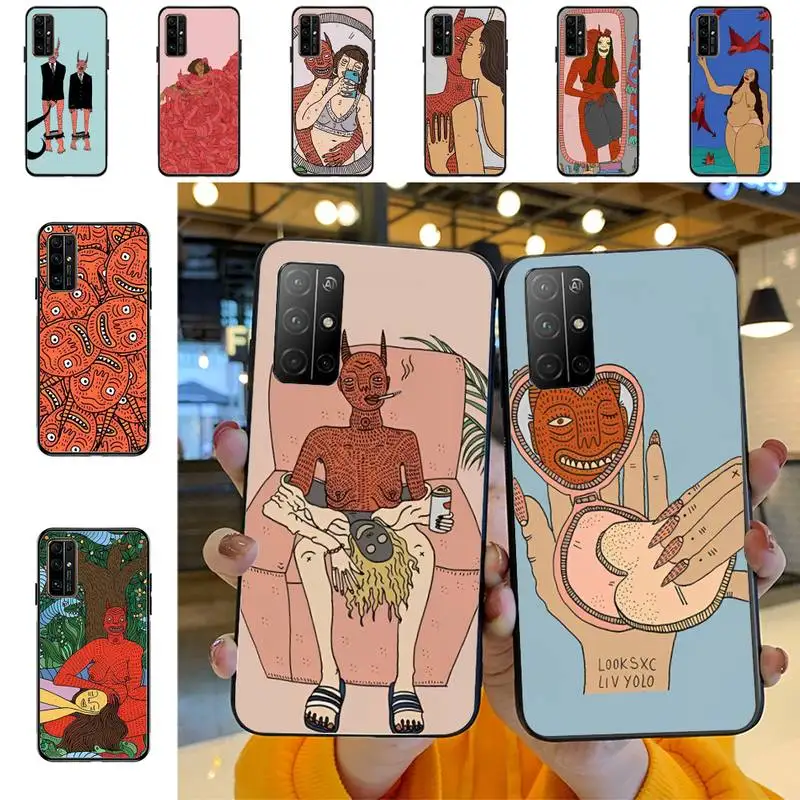

Polly Nor Art Phone Case for Huawei Honor 10 i 8X C 5A 20 9 10 30 lite pro Voew 10 20 V30
