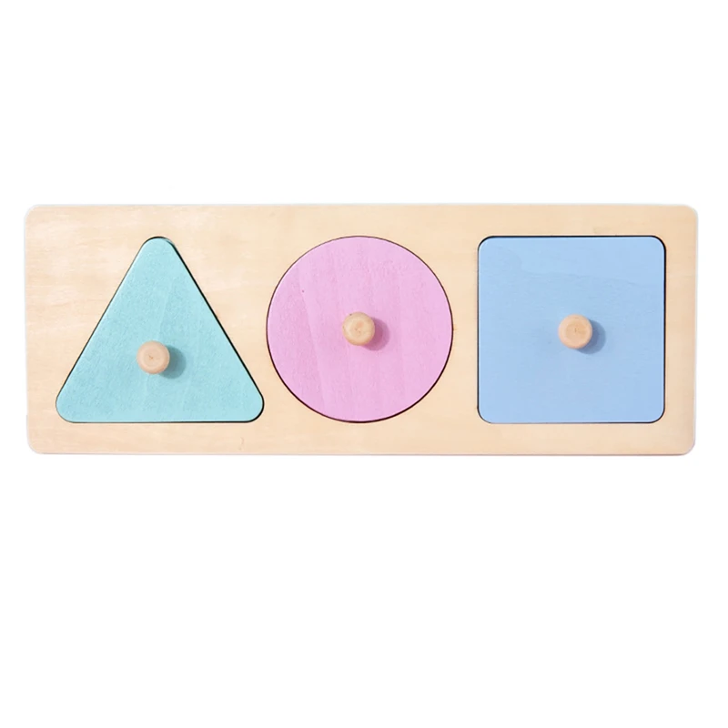 

Wooden Puzzle Geometric Shape Puzzle Toddler Preschool Learning Material Sensorial Toy Toddlers Shape & Color Sorter