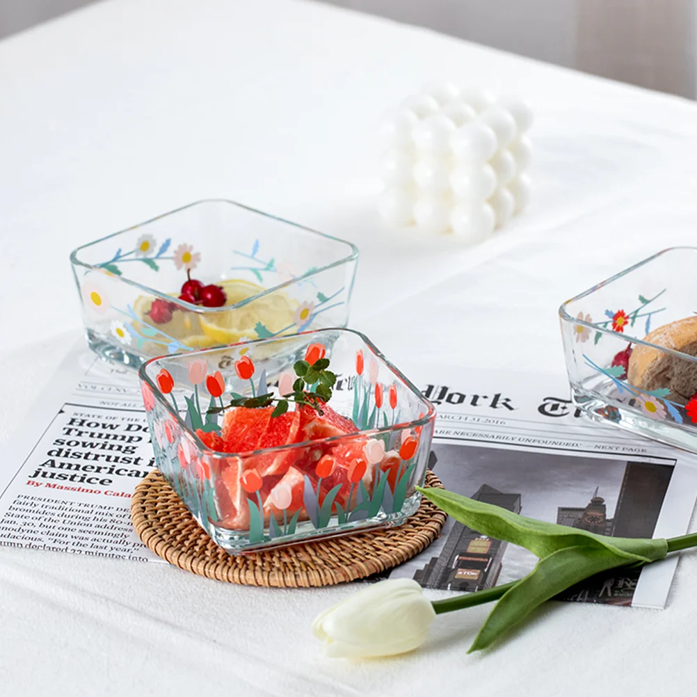 

4 шт., прозрачные миски для десертов