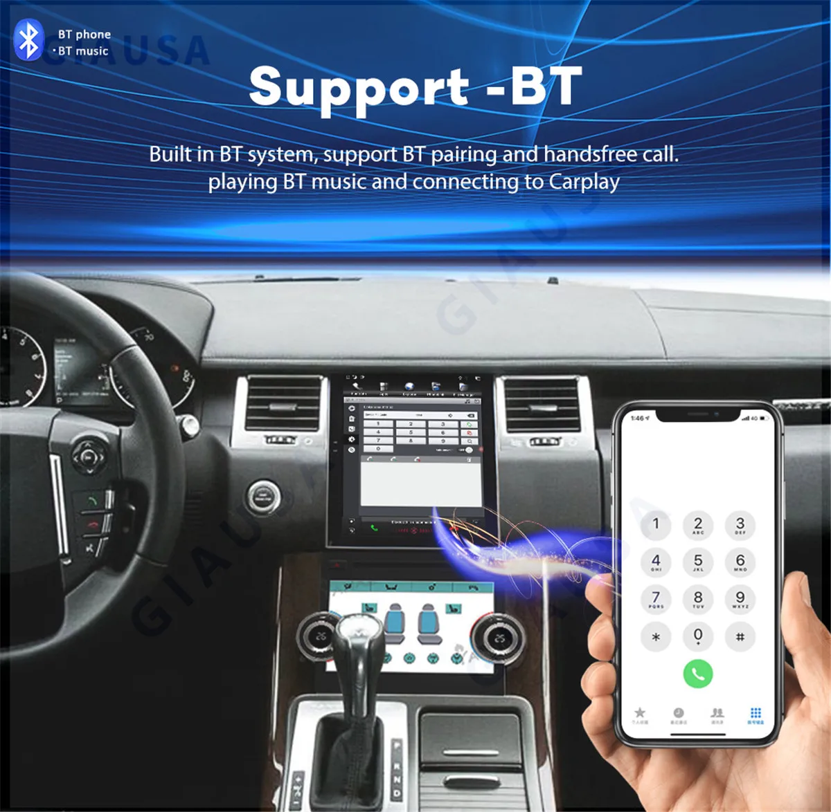 Фото Автомобильное радио Android для Range Rover Sport L320 2005-2013, панель переменного тока, климат-контроль, сенсорный экран, 10-дюймовый кондиционер, приборная панель №2