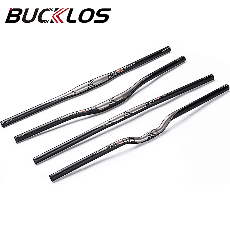 

BUCKLOS Mountain Bike Handlebar 25.4/31.8mm Flat/Riser Bar Ultralight 660/720/780mm Bicycle Handle Bar MTB Accessories
