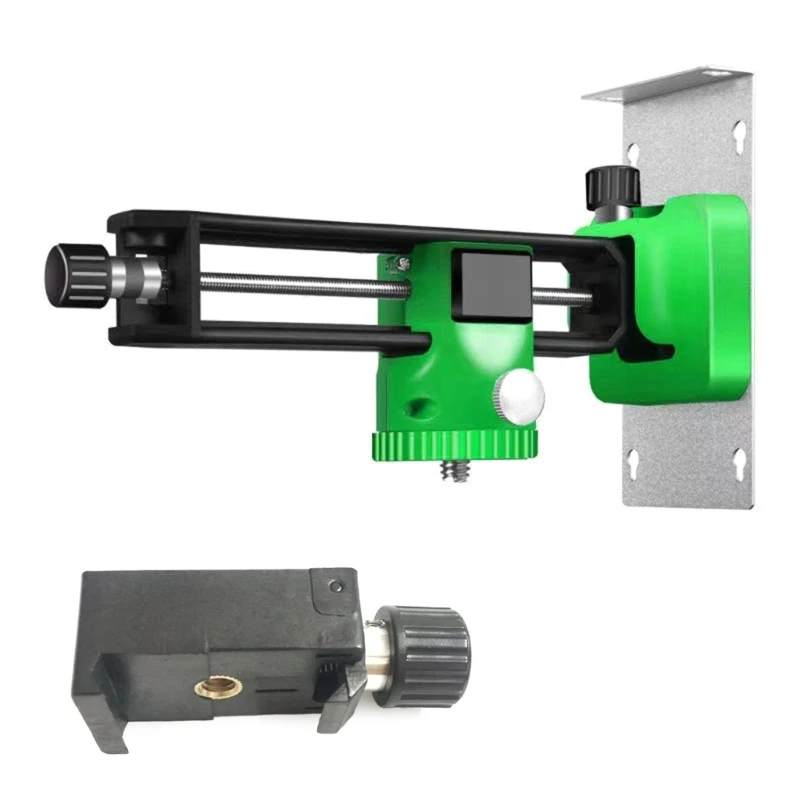 

Level Adjustable Stand Holder Mount Wall Bracket for 8 12 Line Level 1/4'' Thread Bracket with Base 40JE