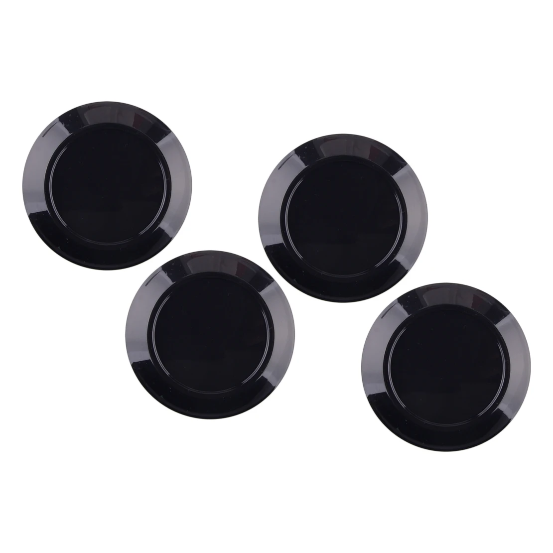 

4Pcs 76mm Universal Car Front Rear Left Right Wheel Center Cap Rim Hub Cover Decoration Black