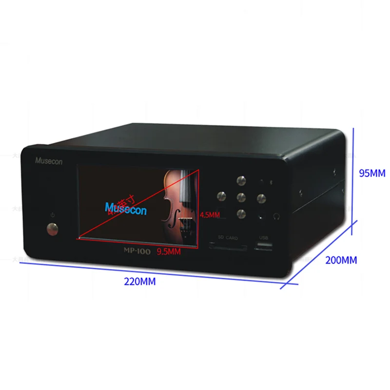 Hi-Fi жесткий диск музыкальный проигрыватель без потерь PCM1798 DSD128 декодирование