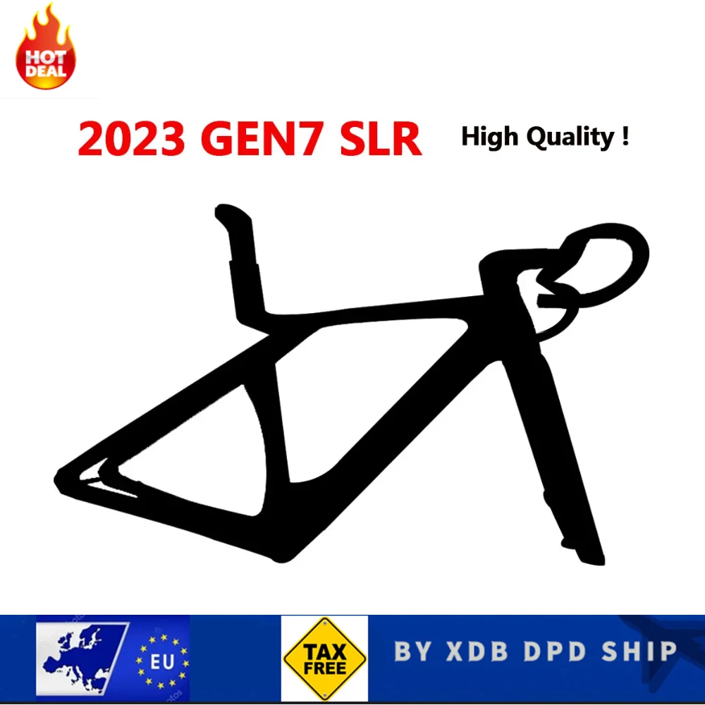 

New SLR Gen 7 Carbon Road Frame Disk Red Bicycle Racing Frameset Bike Made in Taiwan 1:1