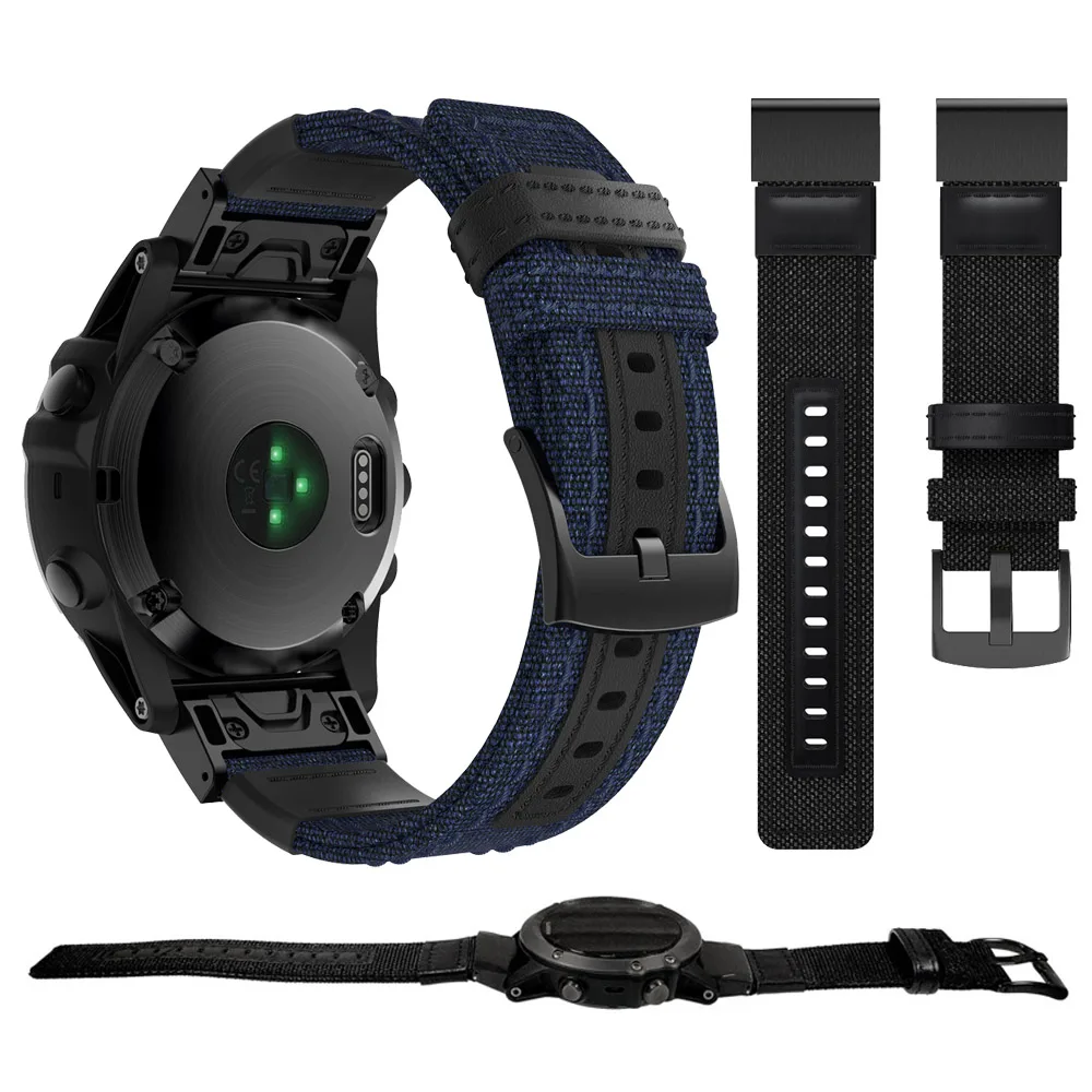 

Ремешок нейлоновый для наручных часов Garmin Fenix 6 6X Pro Fenix 7 7X 5 5X Plus 3HR Forerunner 935 945 D2 Bravo