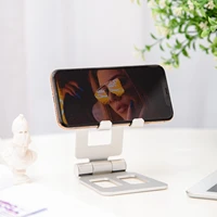 aluminum foldable desk phone holder portable mobile phone holder stand dual foldable cell phone holder