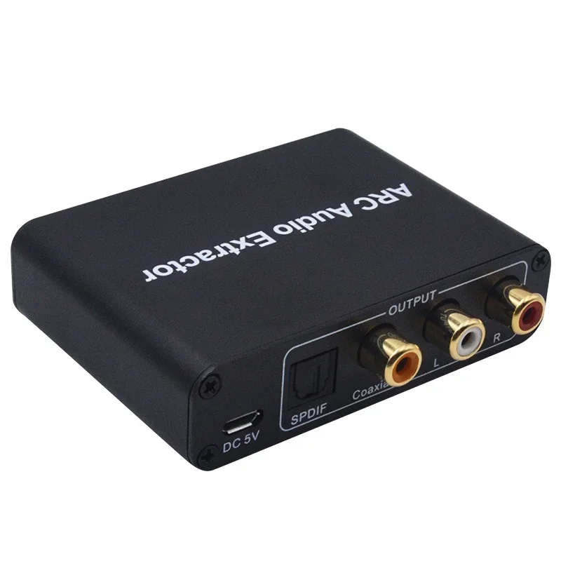 Аудиоэкстрактор ARC DAC L/R коаксиальный разъем SPDIF преобразователь обратного