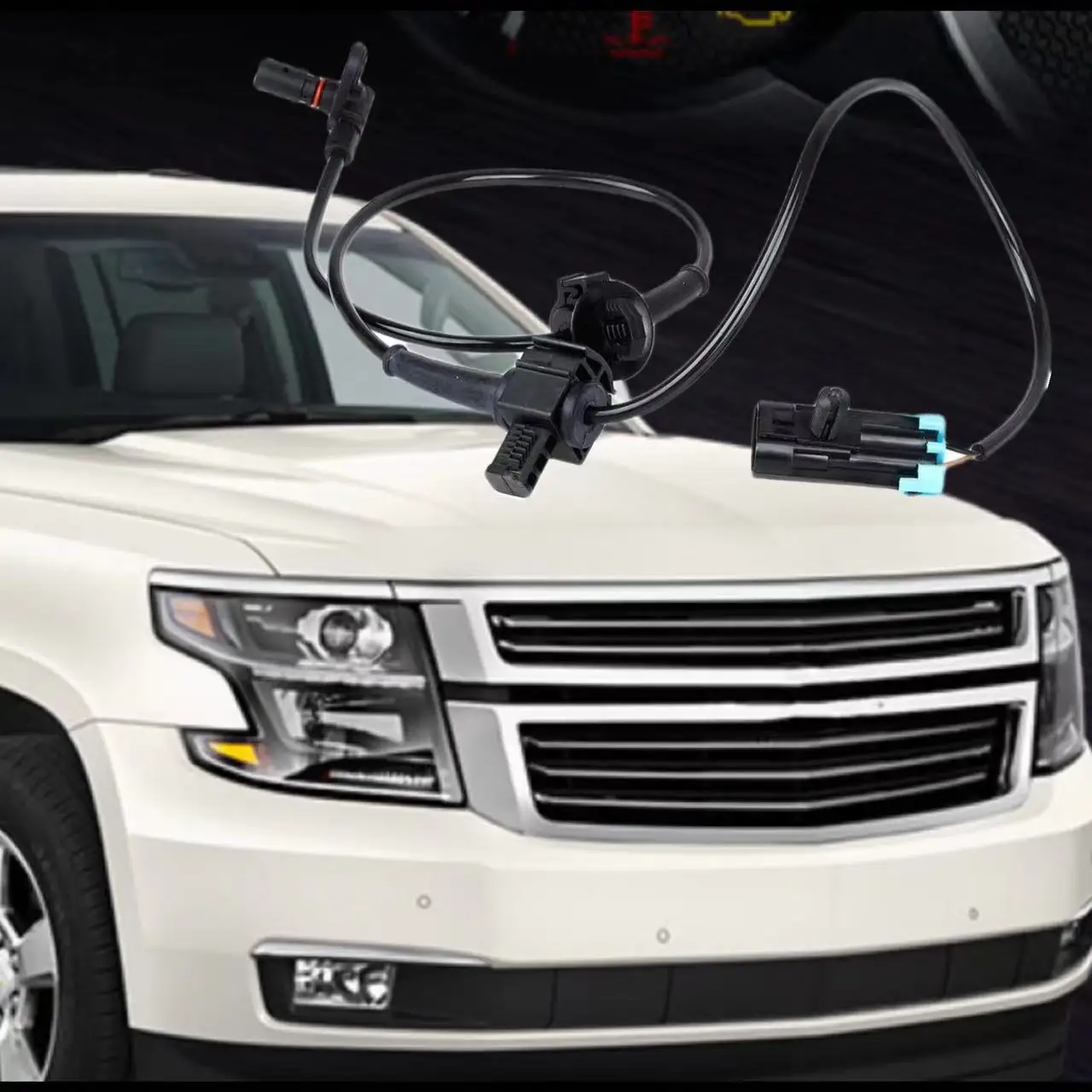 

Датчик скорости колеса из АБС-пластика, 2 шт., совместим с Cadillac Escalade Chevy Tahoe подчеркивающей GMC Yukon XL 1500 07-12 ,47910-EA02