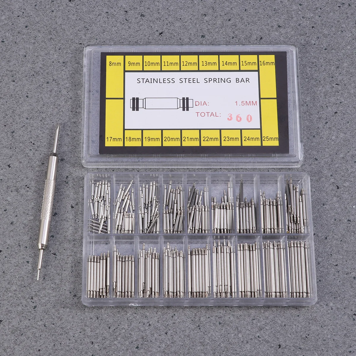 2x Watch Tool Spare Pin Professional Watch Spring Bar Watch Band Repair Kit Watch Wristband Tool Kit