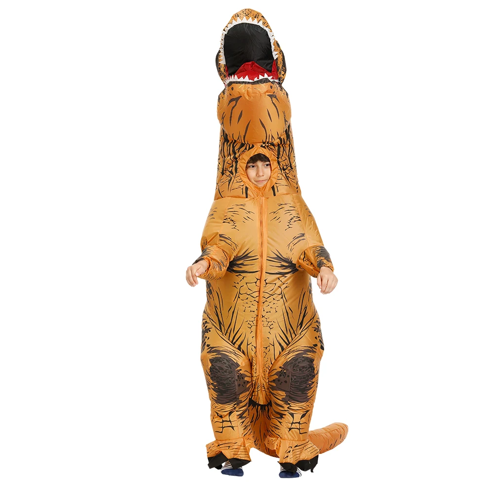 Hot T-Rex Dinosaur Inflatable Costume Purim Halloween Party Cosplay Fancy Suits Mascot Cartoon Anime Dress for Adult Kids images - 6