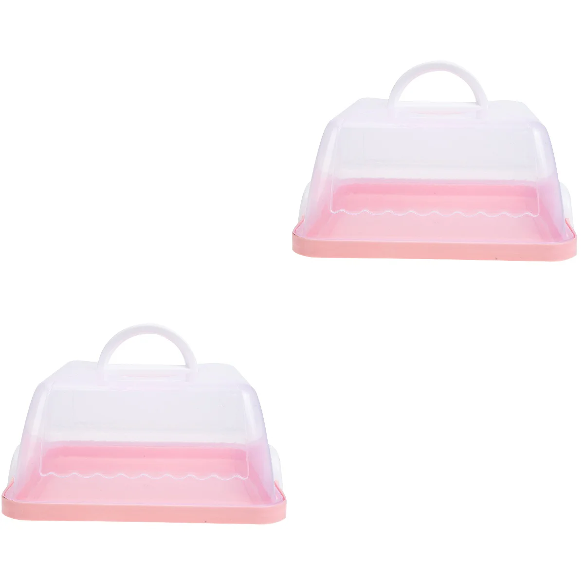 

Cake Carrier Container Cupcake Box Holder Portable Pie Takers Case Stand Muffin Storage Server Wedding Square Cheesecake Lid