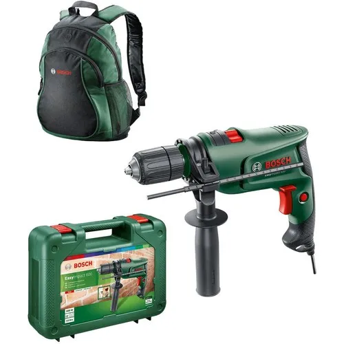Ударная дрель Bosch Easyimpact 600 13 мм, 600 Вт + рюкзак