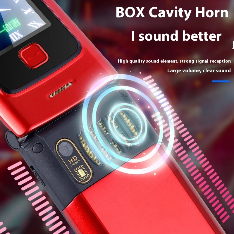 Телефон-раскладушка Yeemi K21 + 4g 2 6 дюйма две Sim-карты 6800 мАч