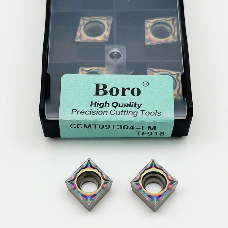 

CCMT060204 CCMT060208 CCMT09T304 CCMT09T308 LM TF918 Твердосплавные пластины CCMT Внутренние токарные инструменты Вставки из закаленной стали