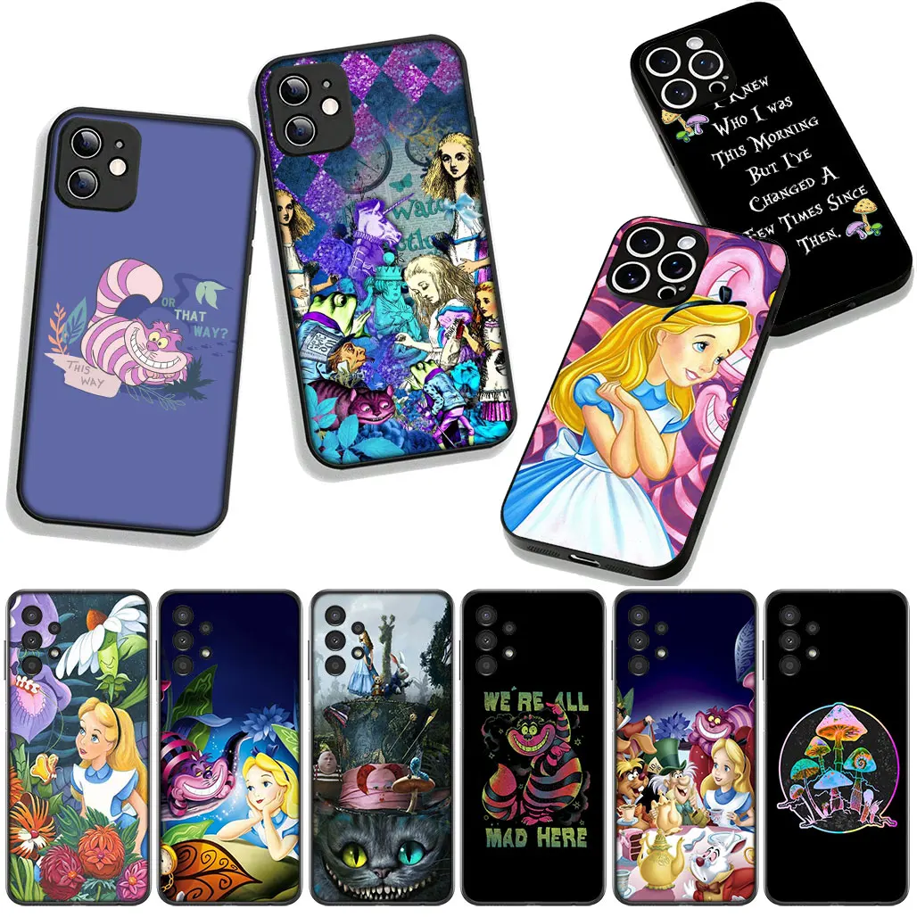 Фото Чехол для телефона Xiaomi Poco F6 F7 Ultra F5 F3 X7 X6 X5 X3 NFC M7 M6 Pro C75 C65 C71 C61 Чехол Cat Alice in Wonderland Cute №5