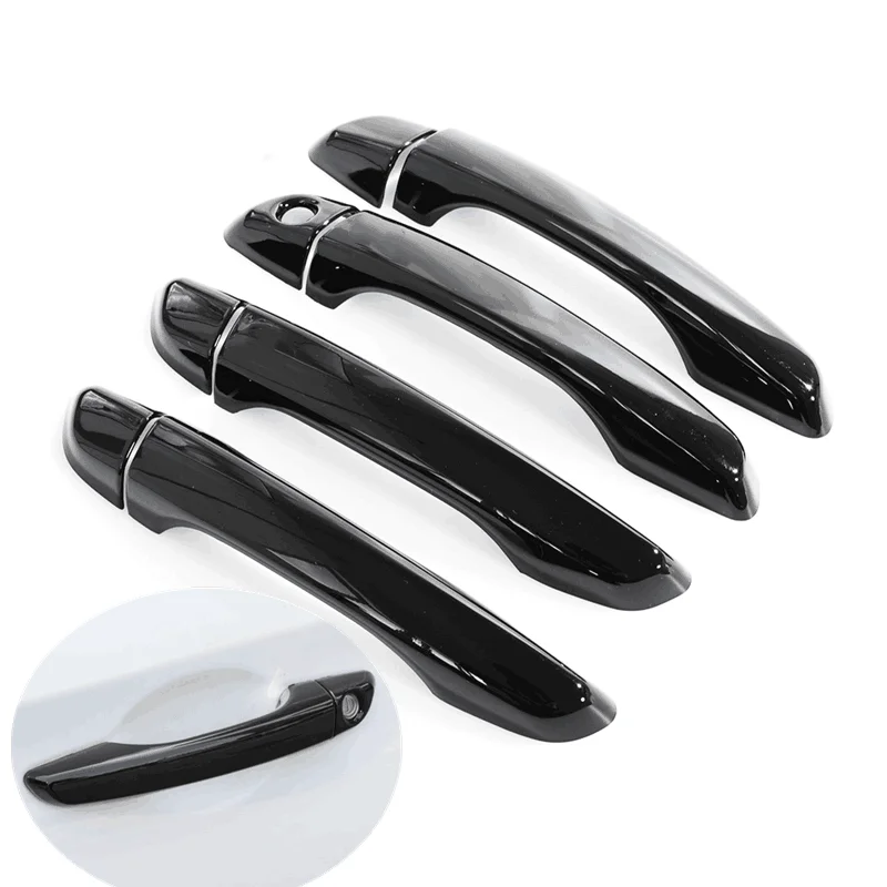 

Funduoo for Opel Zafira Life 2017 2018 2019 2020 Glossy Black Car Door Handle Cover Trim Sticker Styling Auto Accessories