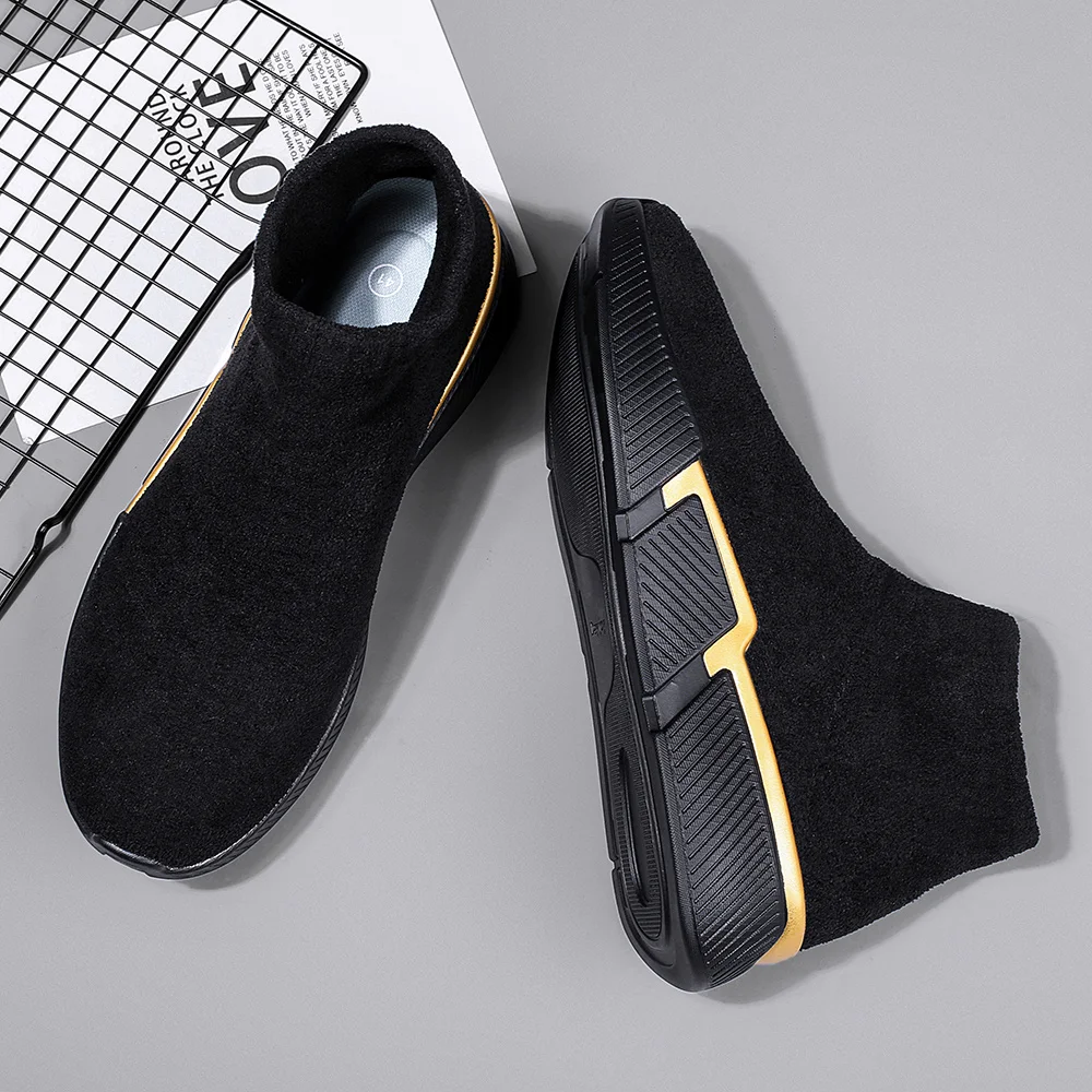 Мужские сапоги на высоком каблуке Supra-men легкие дышащие из хлопка подходят для
