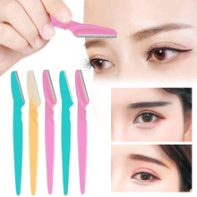 3/10Pcs Eyebrow Razor Eyebrow Trimmer Hair Remover Set Women Face Razor Eyebrow Trimmers Blades Shav