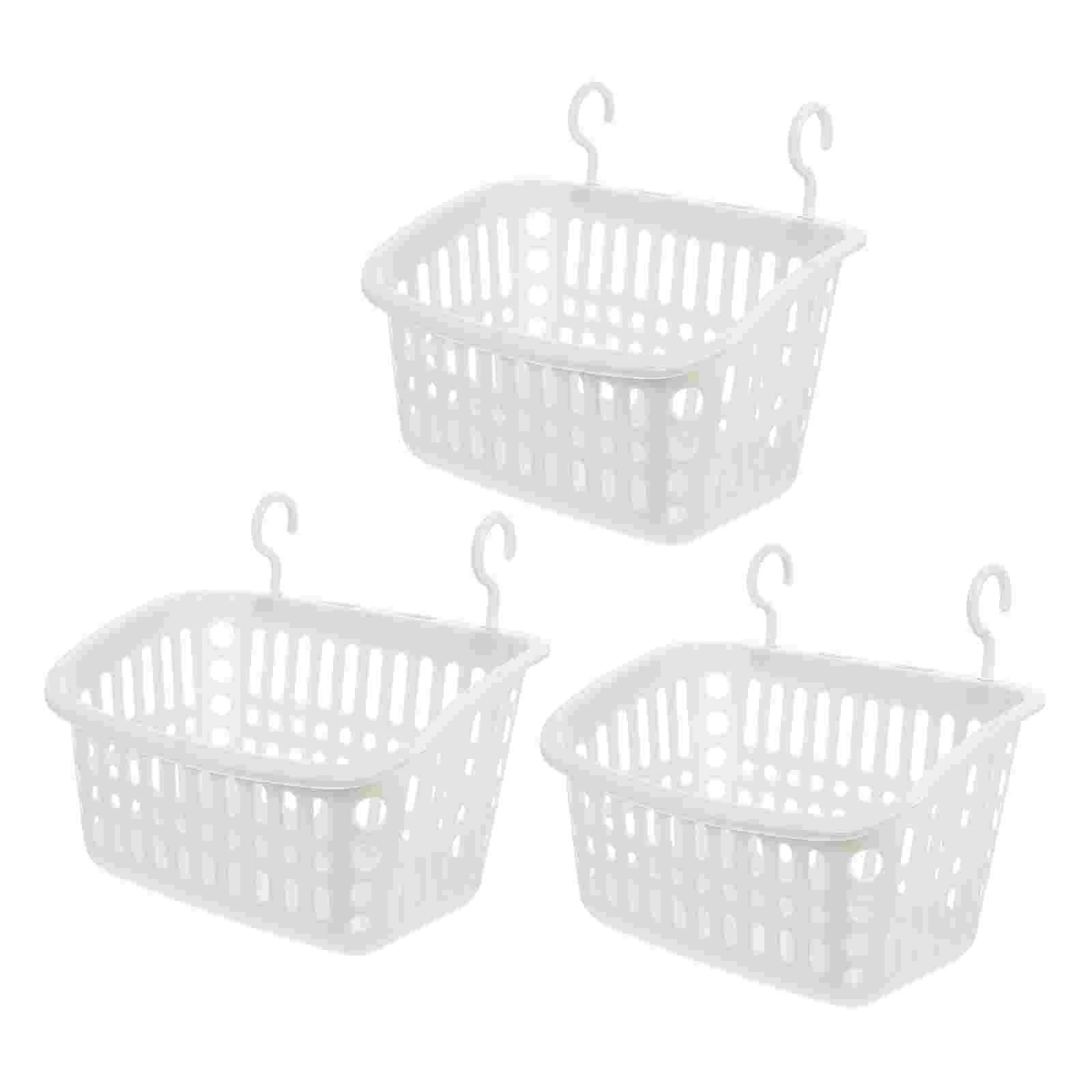 

Storage Hanging Basket Plastic Wall Seasoning Holder Bathroom Supplies Toiletries Organizer