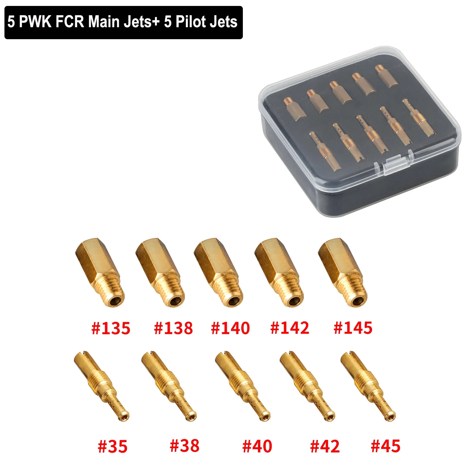 NIBBI 6/10 шт. Карбюратор PWK FCR Карбюраторы Main Jet M5 M6 Набор форсунок для PWK Carb Jet Kit Аксессуары для мотокросса