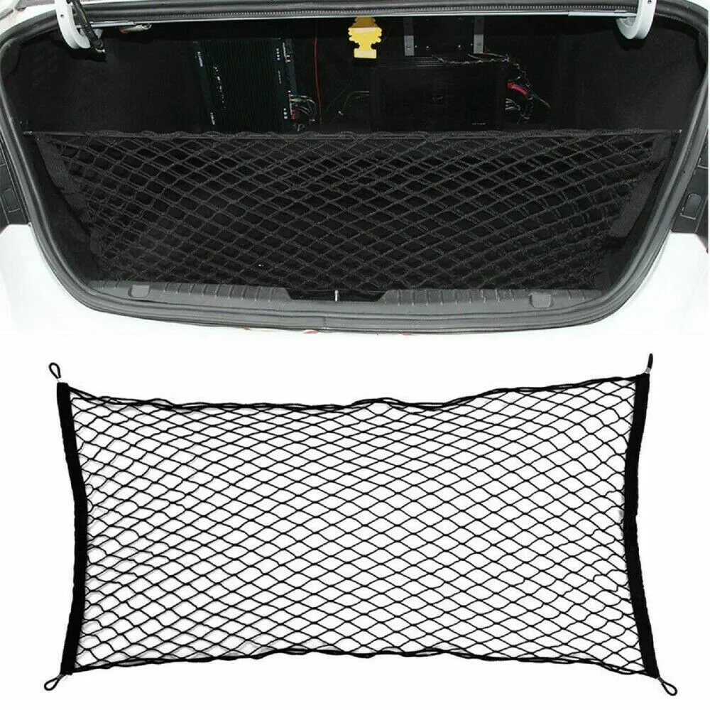 

Pickup Car Rear Storage Bag Stretchable 1pc Black Cargo Net Elastic Large