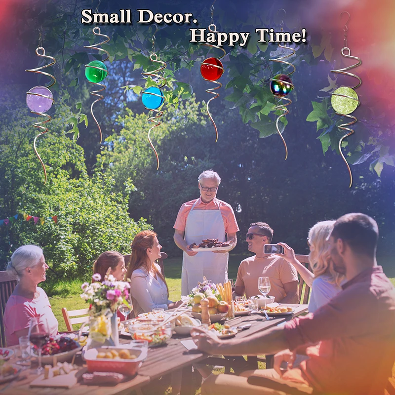 PSATHENATI Звездный шар спиральное украшение 27 94 см хвост и 5 08 стеклянный внутренний