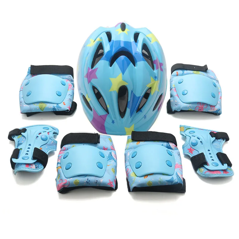 Детский комплект защитного снаряжения для велоспорта мальчиков и девочек 2 3 4 5 6 7