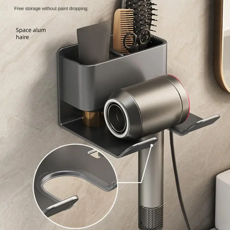 

Hair Dryer Holder Wall Dryer Cradle Straightener Stand Hairdryer Organizer Storage Box Toilet Blower Holder Bathroom Shelves