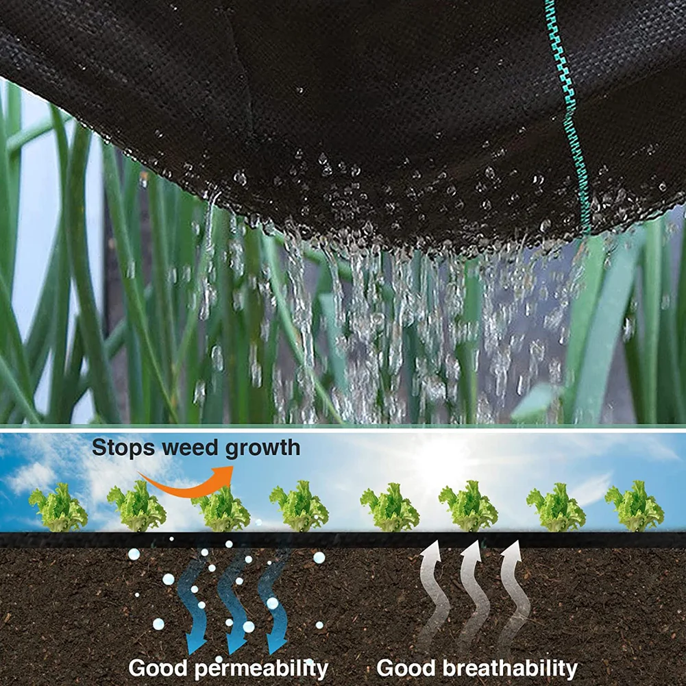 Тканый противотравяной коврик из полипропилена с защитой от сорняков