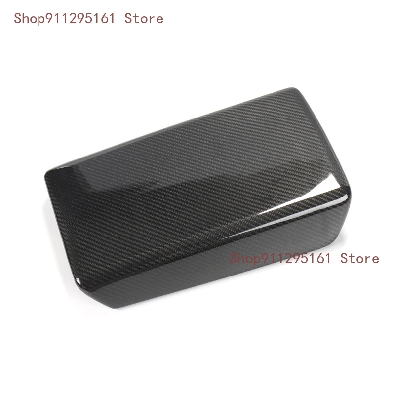 

For Tesla Model 3 Accessories Real Carbon Fiber Central Control Armrest Box Decorative Cover Protective Plate