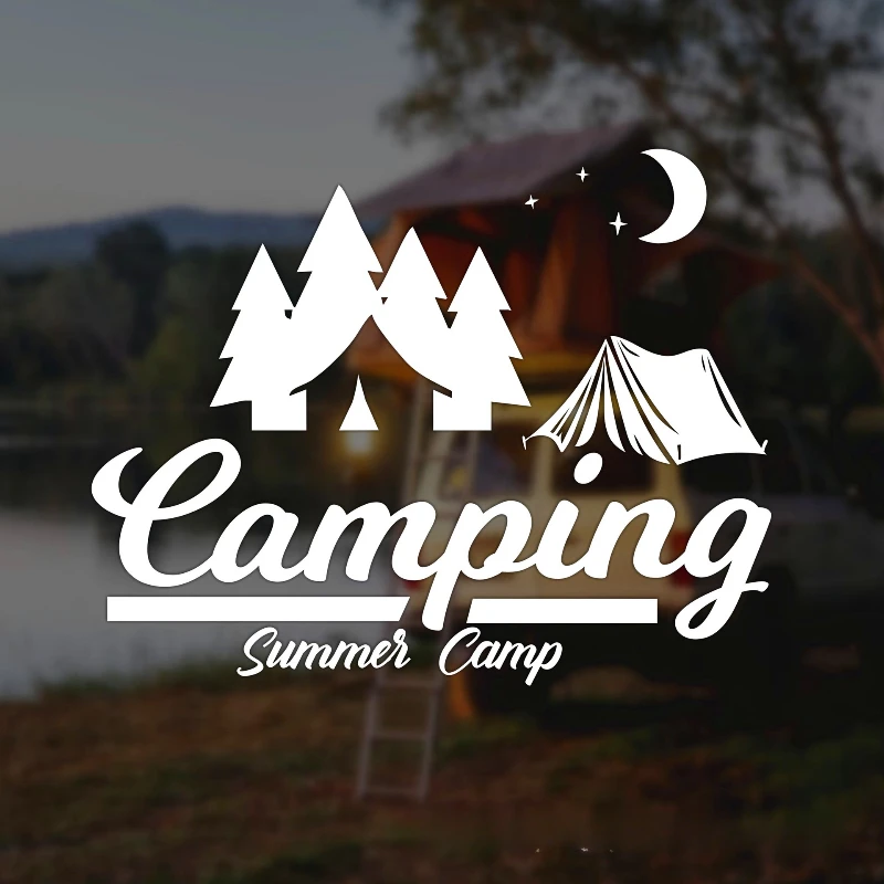 Популярные наклейки для кемпинга альпинизма автомобиля внедорожные автофургона