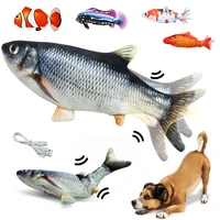 toys for dog interactive electronic floppy fish dogs toys toothbrush chew training funny game fish for pet puppy trixie dog