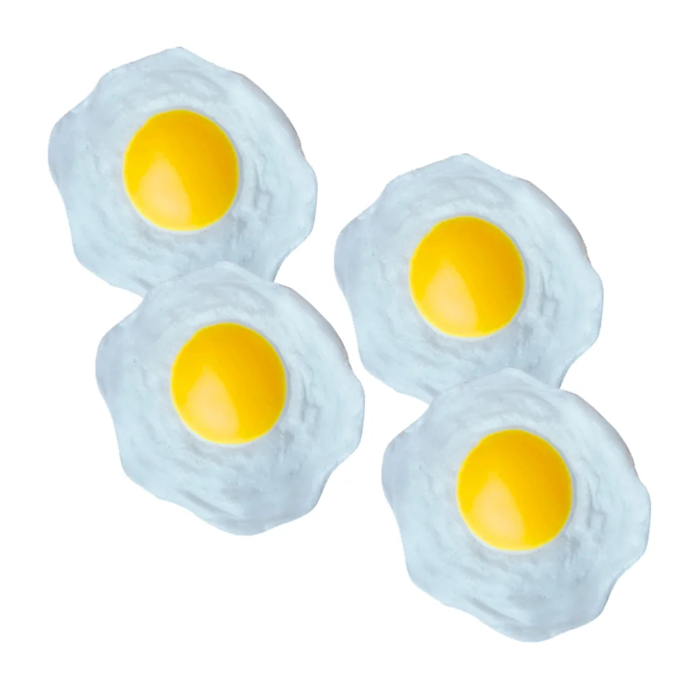 

Egg Toys Eggs Toy Fried Artificial Fake Sensory Squeeze Stress Poached Decompression Kids Vent Easter Model Chicken Props Favors