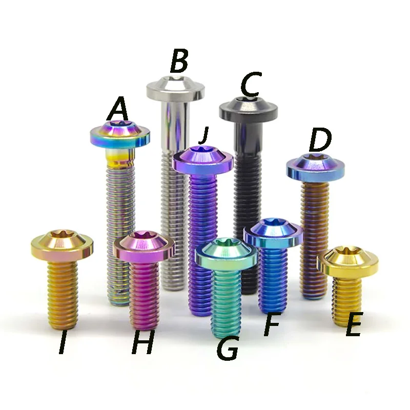 TITST Титановые болты M5/M6 Torx для мотоцикла 10 шт.