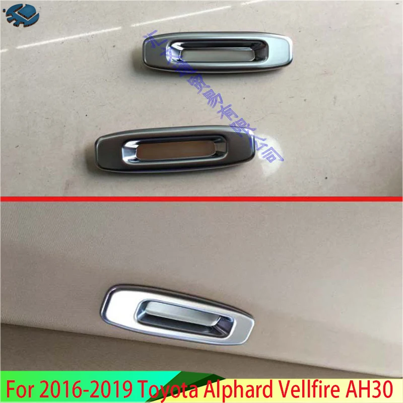 

For 2016-2019 Toyota Alphard Vellfire AH30 Car ABS Chrome Special scuttle shake handshandle Scuttle shake handshandle decorative
