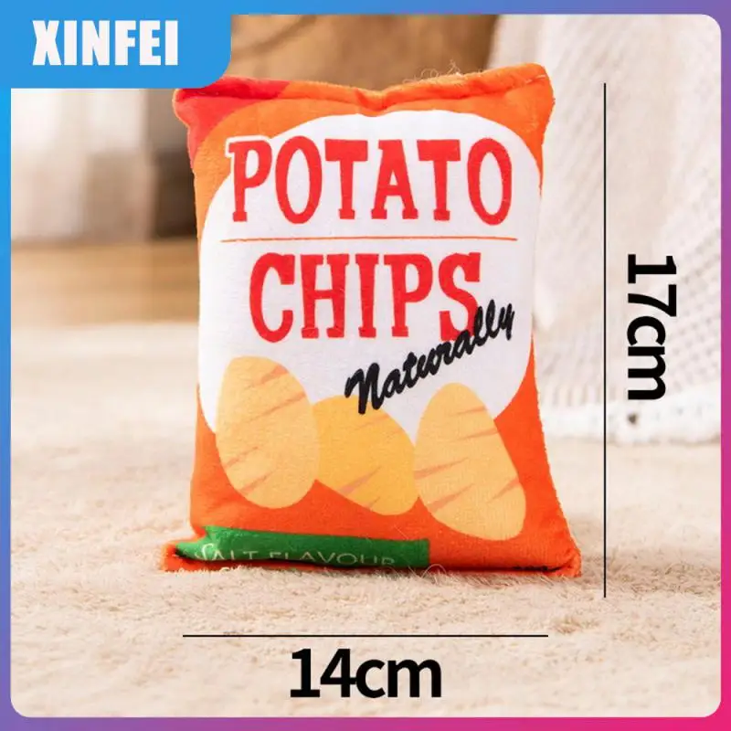 

Portable Dog Toys High Quality Bite Resistant Noisy Paper Toys Potato Chip Series Loud Paper Toys Dog Supplies Soft Pet Toys