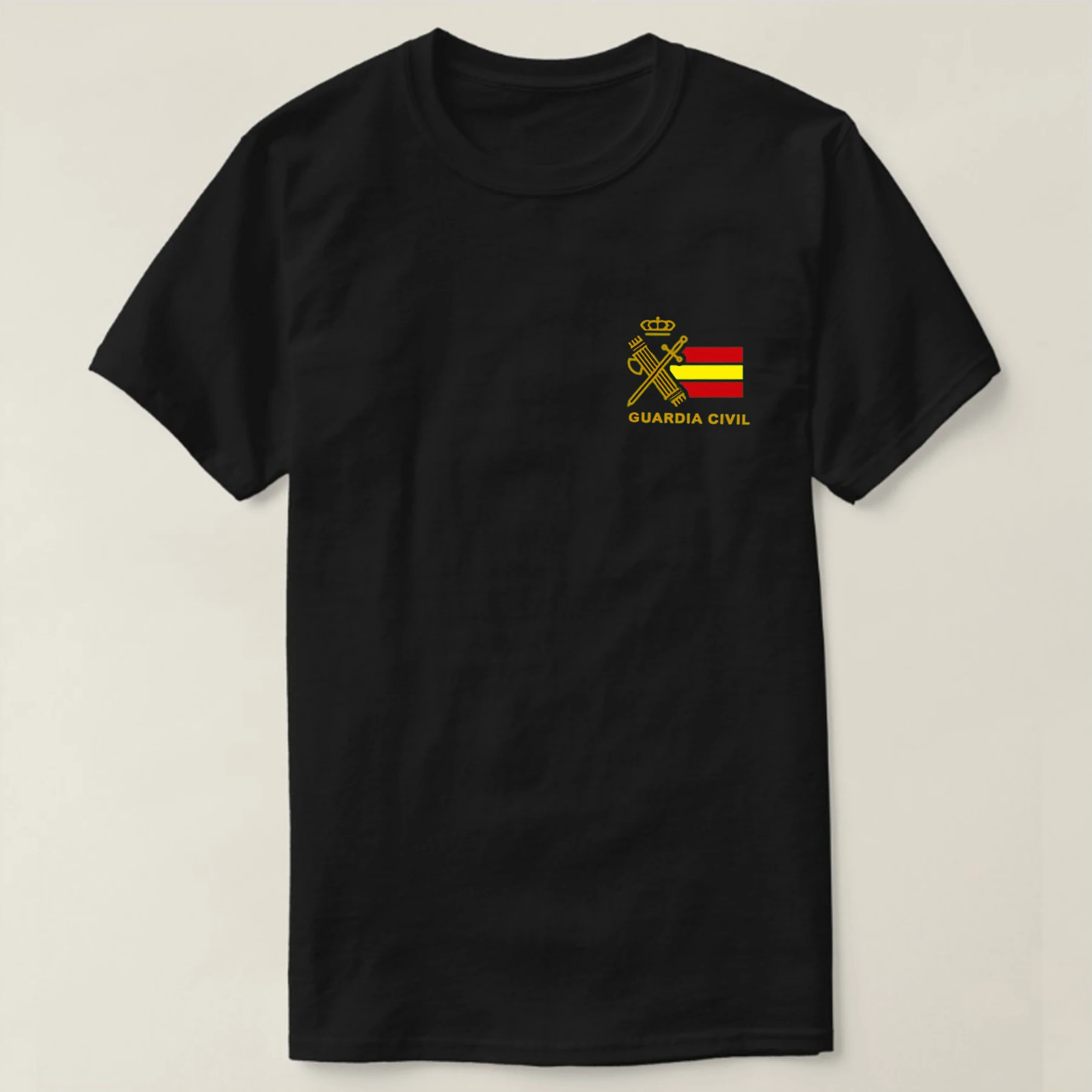 

Camiseta Guardia Civil España. 100% Algodón De Alta Calidad, Cuello Redondo, Casual Top