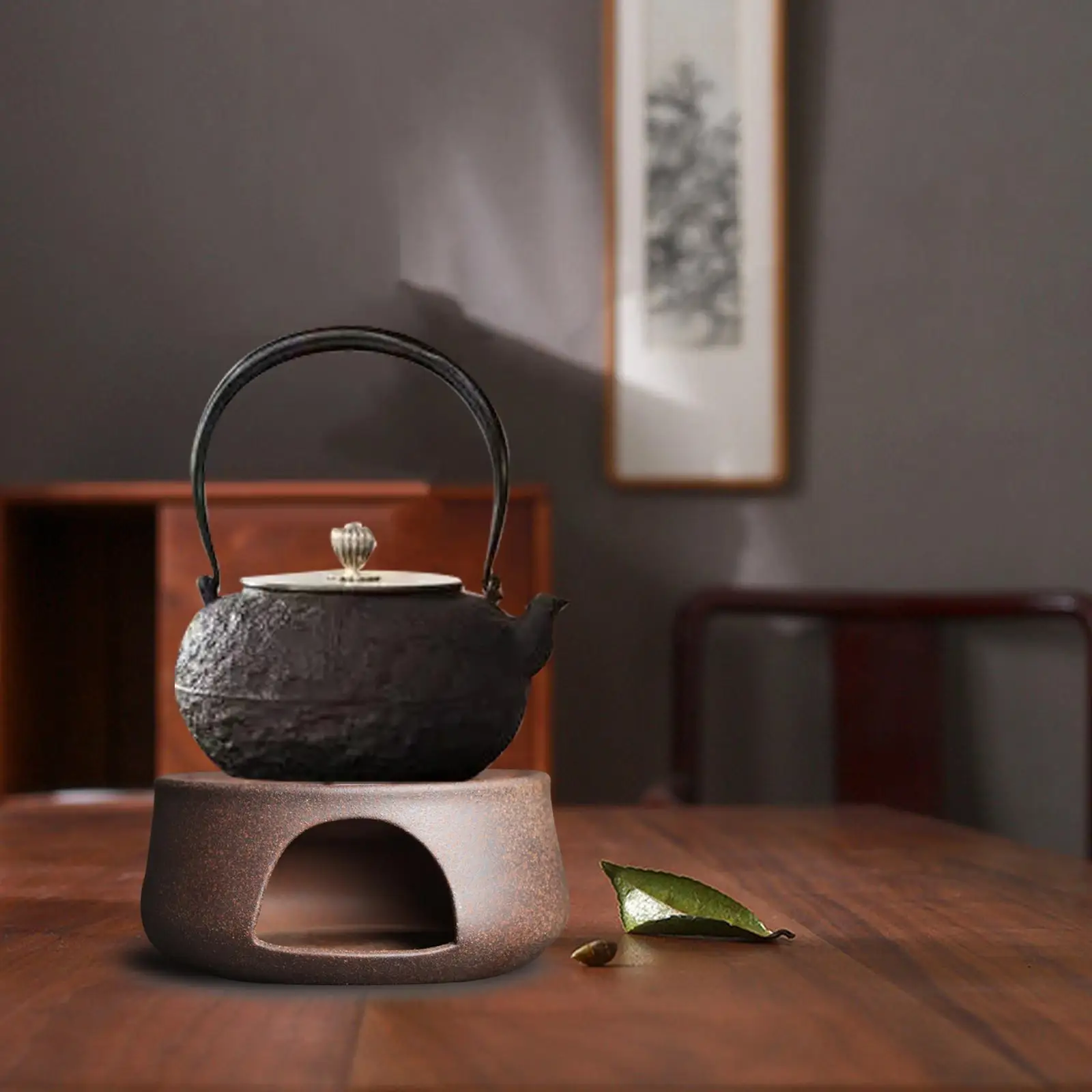 1Pcs Ceramic Tea Pot Heater Tea Warmer Insulation Base Teapot Warmer for Tea Cafe