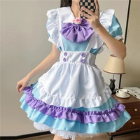 cafe japanese maid outfit lolita soft girl cute lolita princess college style student dress