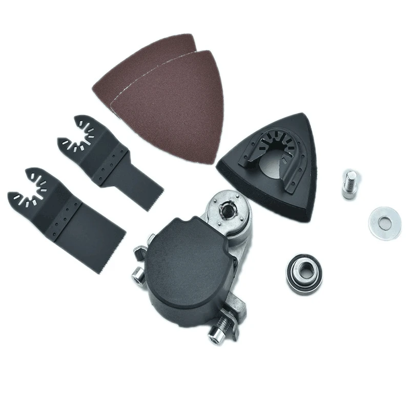 

Angle Grinder Wood Cutting Open Hole Shovel Oscillating Tool Set Metal Polishing Adapter Head Set with Sandpaper