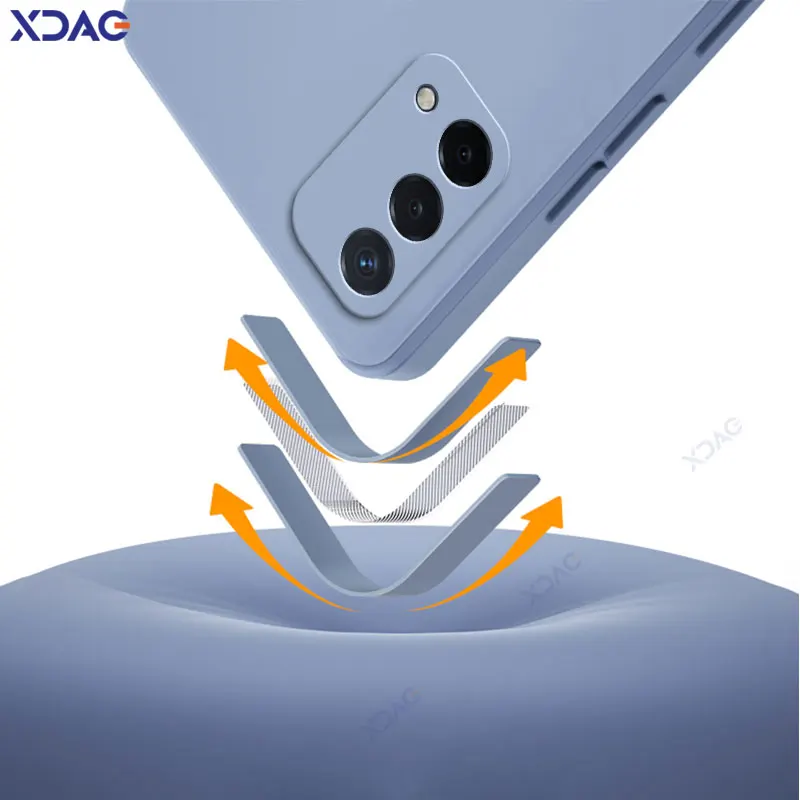 Официальный квадратный жидкий силиконовый чехол для OPPO A93 A74 Фотокамера защитный