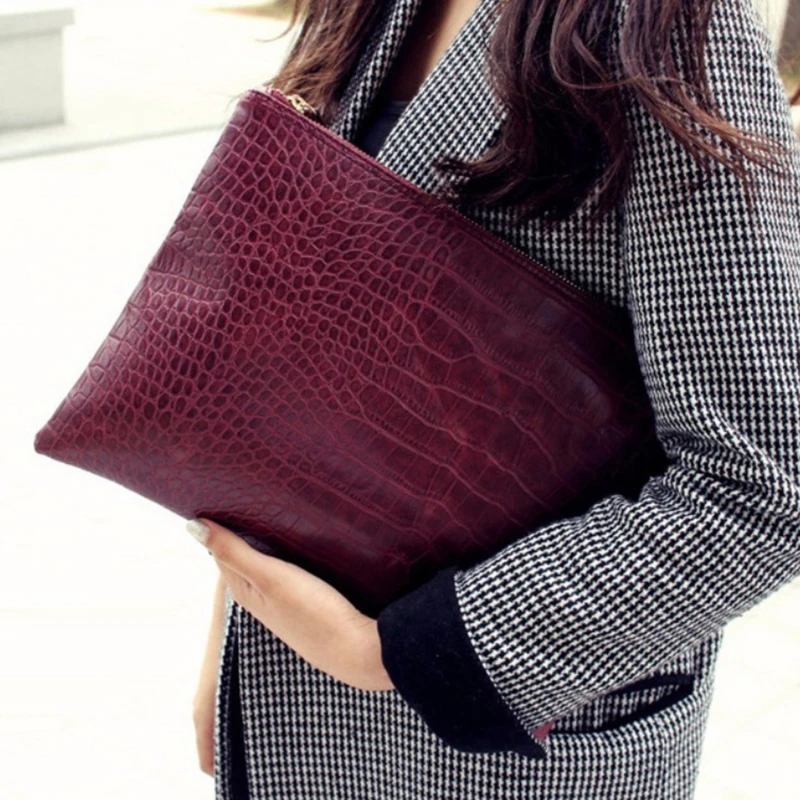 

Clutch Women Envelope Bag Clutch Bag Crocodile Pattern Soft PU Leather Women Daily Makeup Bags Fashion Luxury Handbags