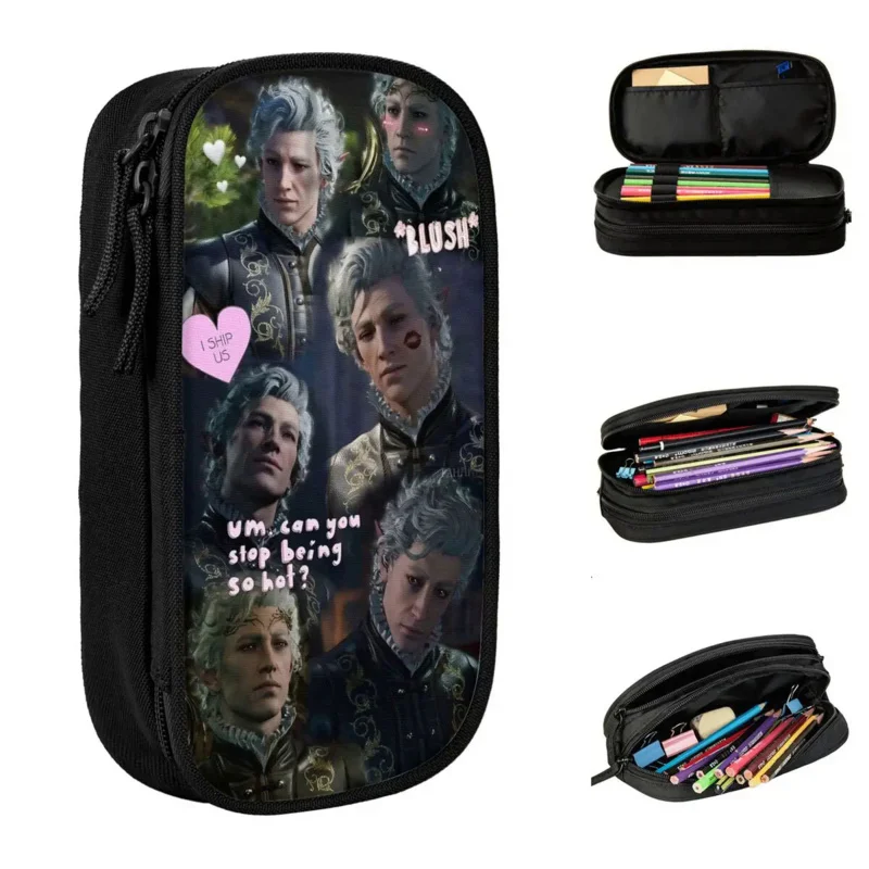 

Коллаж-карандаш Baldur с воротами Astarion, милый игровой пенал, Детские вместительные школьные принадлежности, Подарочный пенал