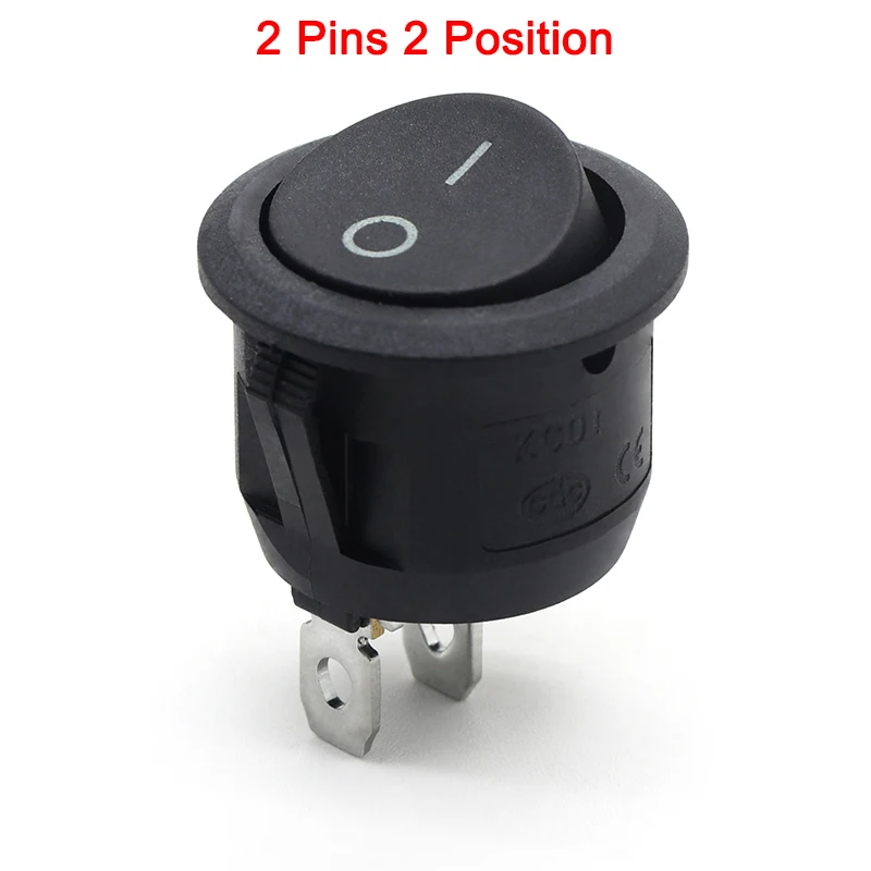 

Переключатель KCD1 круглый 2/3Pin LED 23мм