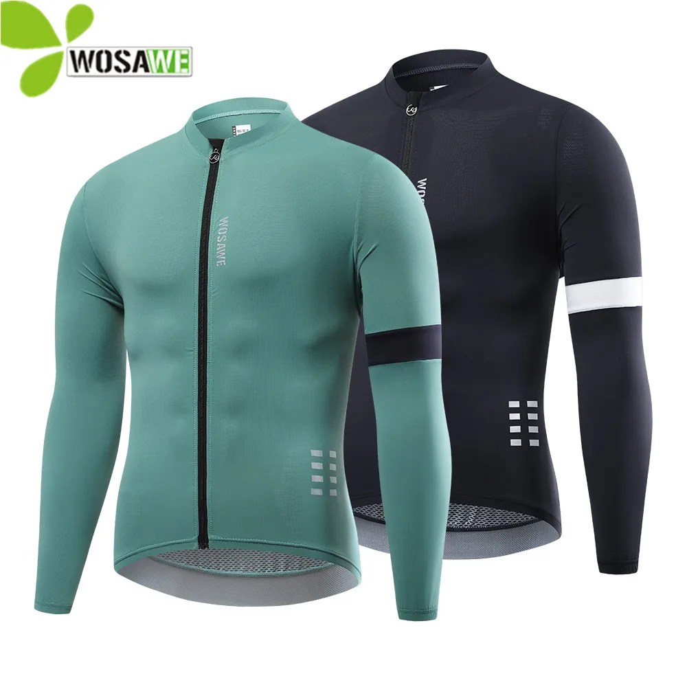 

WOSAWE Top Quality Cycling Jersey Long Sleeve MTB Bicycle Cycling Clothing Mountain Bike Sportswear Cycling Clothes