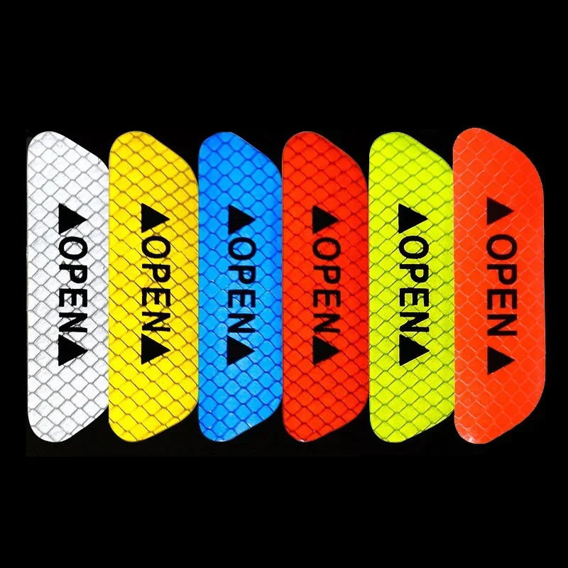 4 шт. светоотражающая лента предупреждающие наклейки для открытой двери